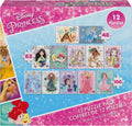 Disney Princess 12-Puzzle Bundle – Featuring Moana, Ariel, Mulan, Cinderella & More, Includes 48-Piece, 63-Piece, and 100-Piece Puzzles for Kids